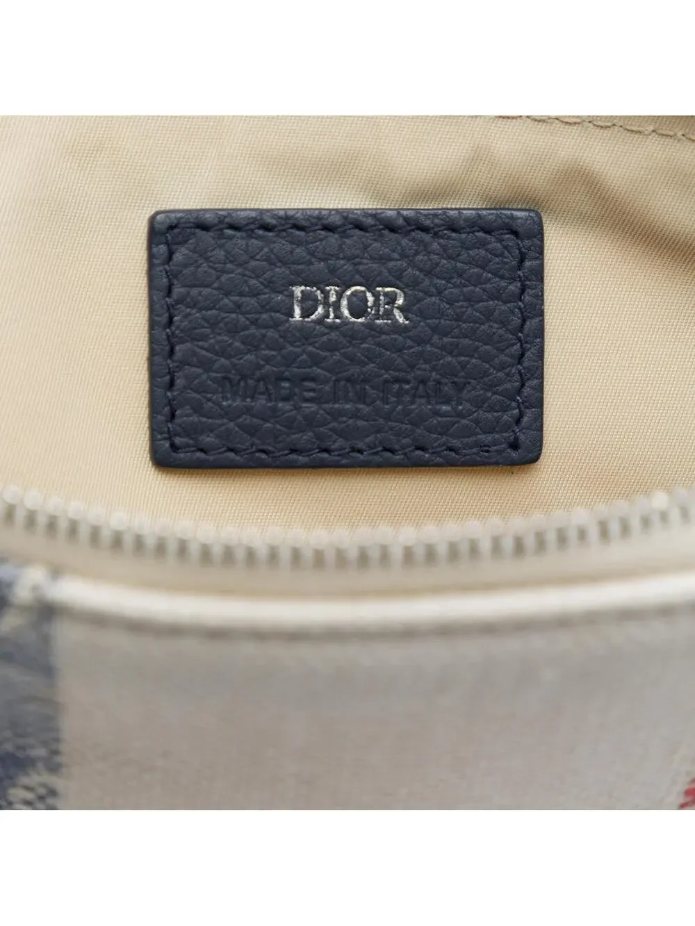 Dior Tricolor Oblique Canvas Stripe Zip #284162D46B